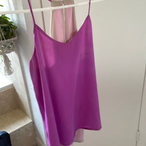 Reversible cami, lavender or cream